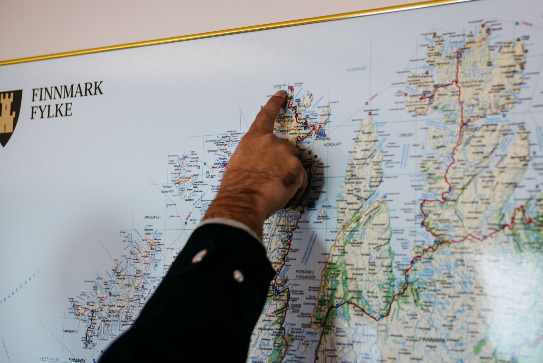 the mayors office of  Porsanger municipality in Finnmark