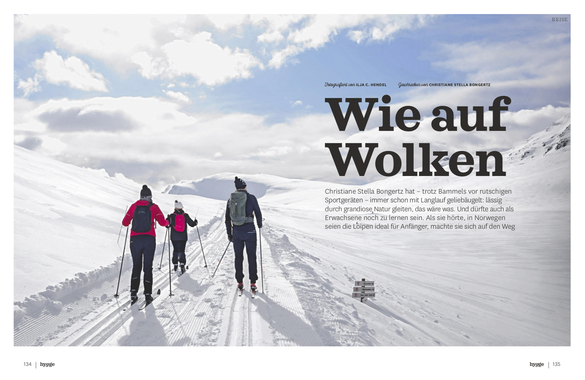 Skiing in Rondane for Hygge Magazine, Hamburg.