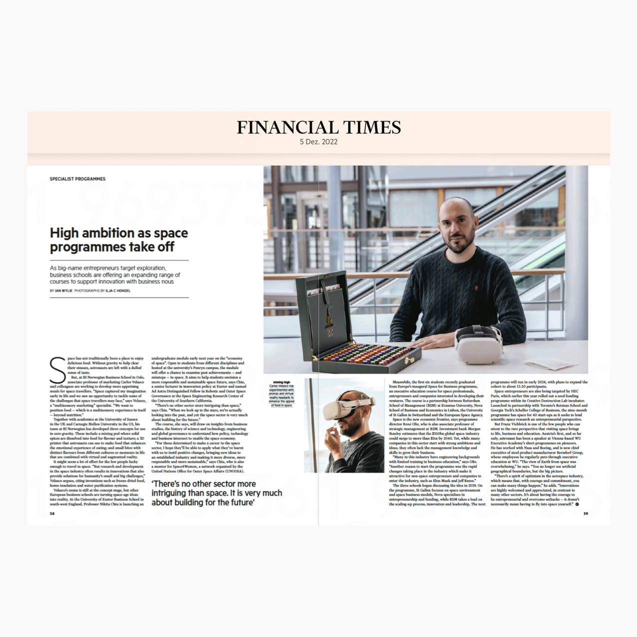 Carlos Velasco for Financial Times, London