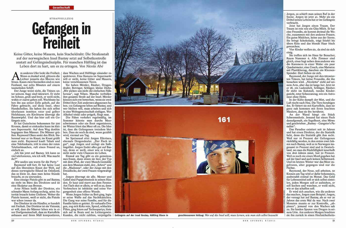 Bastøy Prison Island for Der Spiegel, Hamburg